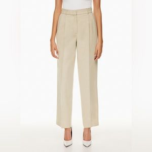 Aritzia Babaton Pleated Pants Wool High-Waisted